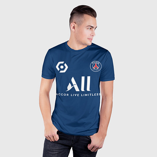 Мужская спорт-футболка Мбаппе ПСЖ форма 20212022 / 3D-принт – фото 3