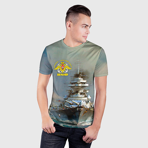 Мужская спорт-футболка ВМФ Военно-Морской Флот / 3D-принт – фото 3