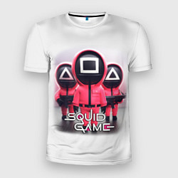 Футболка спортивная мужская SQUID GAME СОТРУДНИКИ ИГРА В КАЛЬМАРА, цвет: 3D-принт