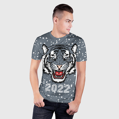 Мужская спорт-футболка Водяной тигр 2022 / 3D-принт – фото 3