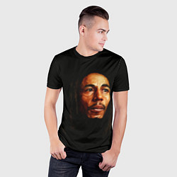 Футболка спортивная мужская Bob Marley Art, цвет: 3D-принт — фото 2