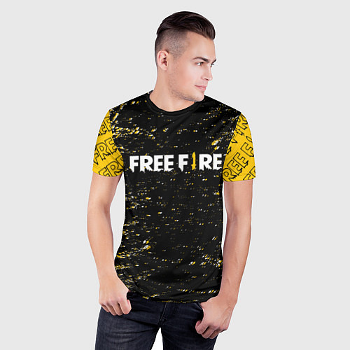 Мужская спорт-футболка Garena free fire, / 3D-принт – фото 3