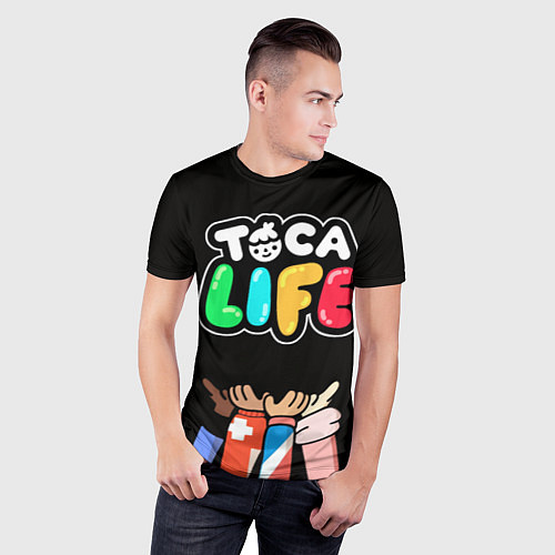 Мужская спорт-футболка Toca Life: Friends / 3D-принт – фото 3