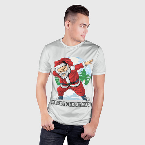 Мужская спорт-футболка Mary Christmas Dab / 3D-принт – фото 3
