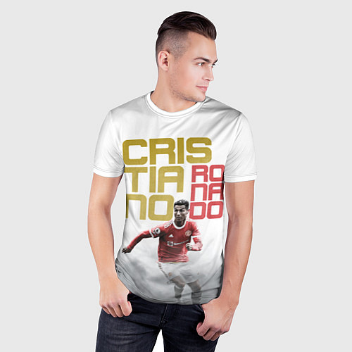 Мужская спорт-футболка Криштиану Роналду, Манчестер / 3D-принт – фото 3