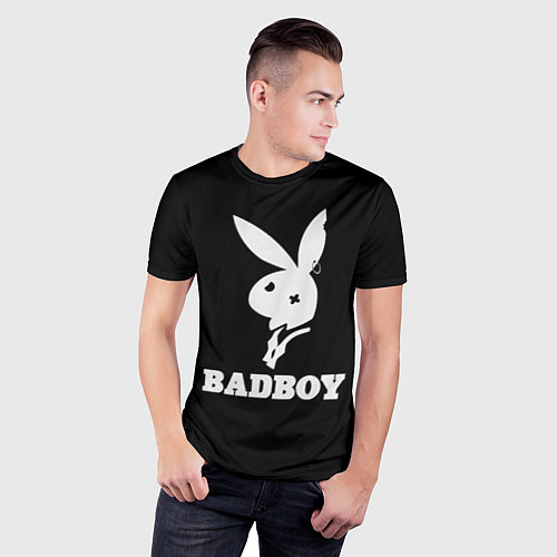 Мужская спорт-футболка BAD BOY секси / 3D-принт – фото 3
