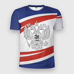 Мужская спорт-футболка Герб России