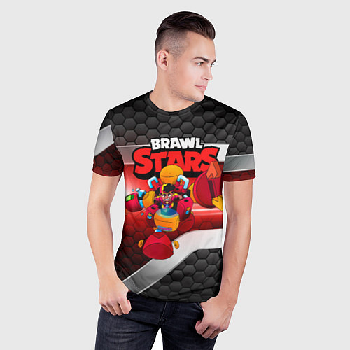 Мужская спорт-футболка Meg Brawl Stars game / 3D-принт – фото 3