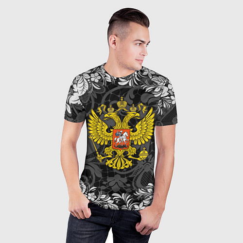 Мужская спорт-футболка Российская Федерация / 3D-принт – фото 3