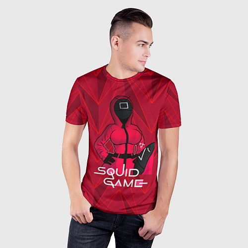 Мужская спорт-футболка Squid game / 3D-принт – фото 3