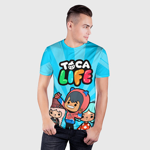 Мужская спорт-футболка Toca Life: Friends / 3D-принт – фото 3