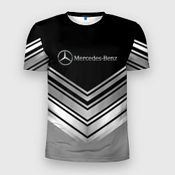 Футболка спортивная мужская Mercedes-Benz Текстура, цвет: 3D-принт