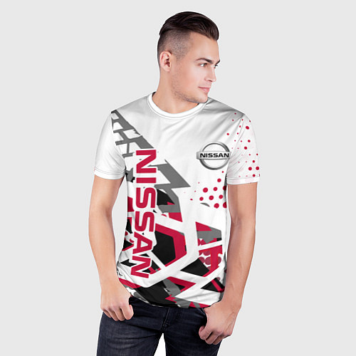 Мужская спорт-футболка Nissan Ниссан / 3D-принт – фото 3