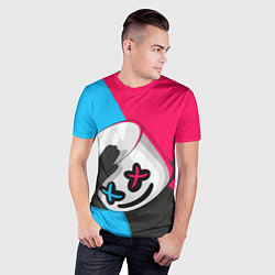 Футболка спортивная мужская New Marshmello, цвет: 3D-принт — фото 2