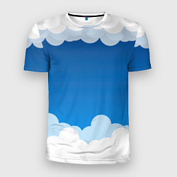 Футболка спортивная мужская Полёт в облаках, цвет: 3D-принт