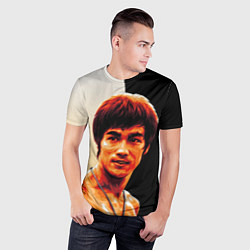 Футболка спортивная мужская Будь водой, цвет: 3D-принт — фото 2