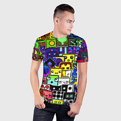 Футболка спортивная мужская Geometry Dash: All Skins, цвет: 3D-принт — фото 2