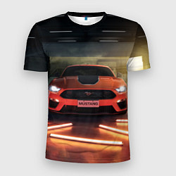 Футболка спортивная мужская Форд Мустанг, Ford Mustang, цвет: 3D-принт