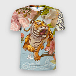 Мужская спорт-футболка Китайский тигр Символ 2022 года