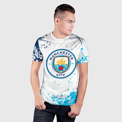 Футболка спортивная мужская Manchester City - Футбольный клуб, цвет: 3D-принт — фото 2