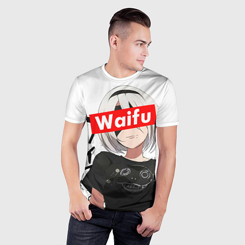 Мужская спорт-футболка Waifu - 2B Nier / 3D-принт – фото 3
