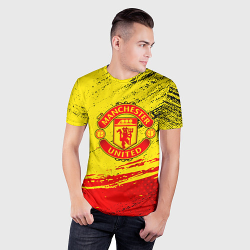Мужская спорт-футболка Manchester United Футбольный клуб / 3D-принт – фото 3