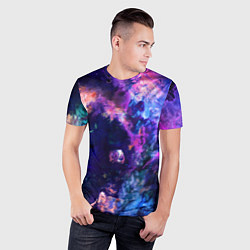 Футболка спортивная мужская НЕОНОВЫЕ КОСМОС NEON SPACE, цвет: 3D-принт — фото 2