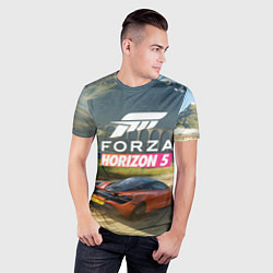 Футболка спортивная мужская Forza Horizon 5, игра, цвет: 3D-принт — фото 2