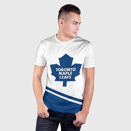 Мужская спорт-футболка Toronto Maple Leafs Торонто Мейпл Лифс / 3D-принт – фото 3
