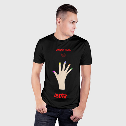 Мужская спорт-футболка Рука ледяного убийцы / 3D-принт – фото 3