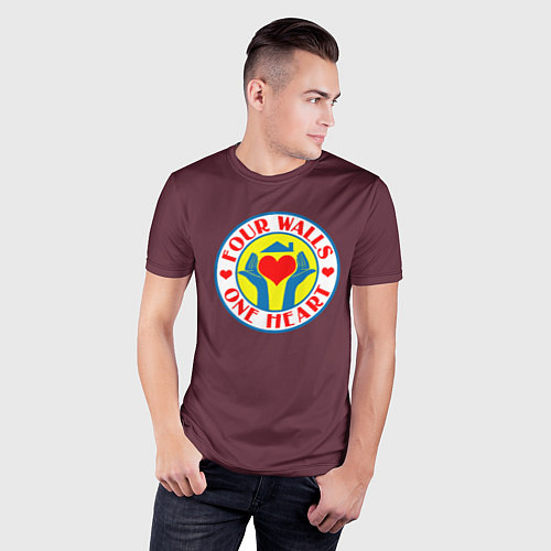 Мужская спорт-футболка Лого фирмы троицы / 3D-принт – фото 3