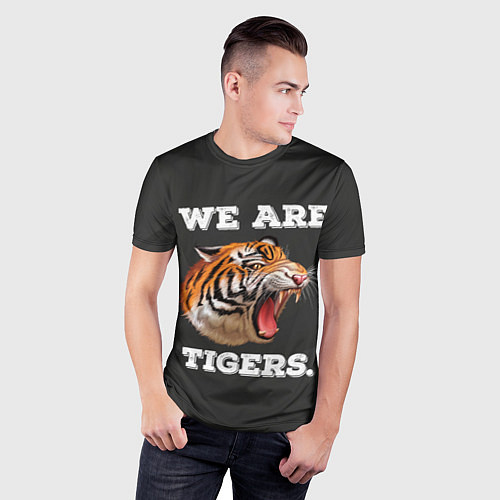 Мужская спорт-футболка Тигр We are tigers / 3D-принт – фото 3