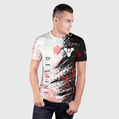Мужская спорт-футболка Destiny Кровавые пятна / 3D-принт – фото 3