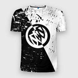 Футболка спортивная мужская Buick Black and White Grunge, цвет: 3D-принт