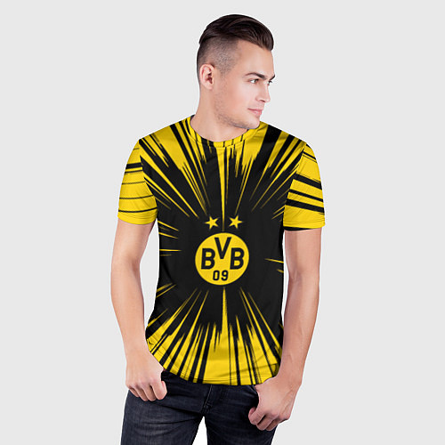 Мужская спорт-футболка Borussia Dortmund Crush Theme / 3D-принт – фото 3