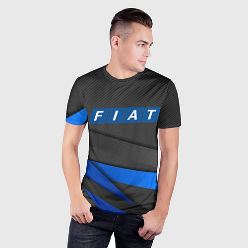Мужская спорт-футболка FIAT SPORT ФИАТ СПОРТ / 3D-принт – фото 3