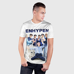 Футболка спортивная мужская ENHYPEN Хисын, Джейк, Джей, Сонхун, Сону, Чонвон,, цвет: 3D-принт — фото 2