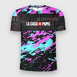 Футболка спортивная мужская La Casa de Papel Logo Надпись, цвет: 3D-принт