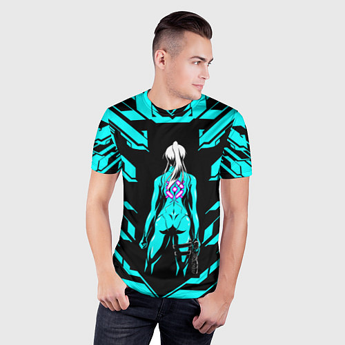 Мужская спорт-футболка Samus Metroid / 3D-принт – фото 3
