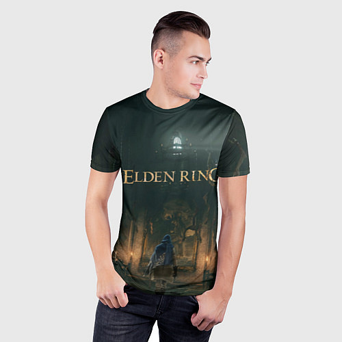 Мужская спорт-футболка Elden Ring - логово / 3D-принт – фото 3