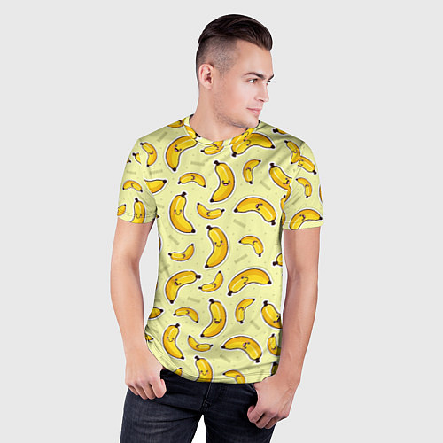 Мужская спорт-футболка Банановый Бум / 3D-принт – фото 3
