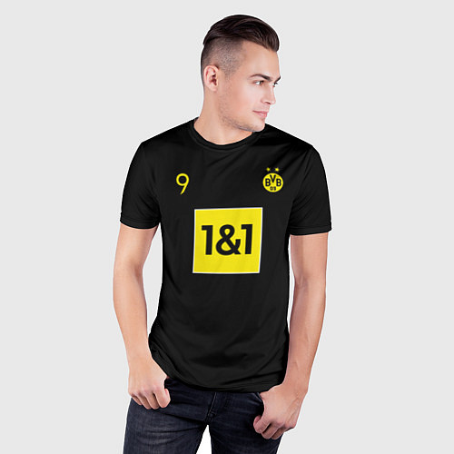 Мужская спорт-футболка Haaland 9 - Borussia Dortmund / 3D-принт – фото 3
