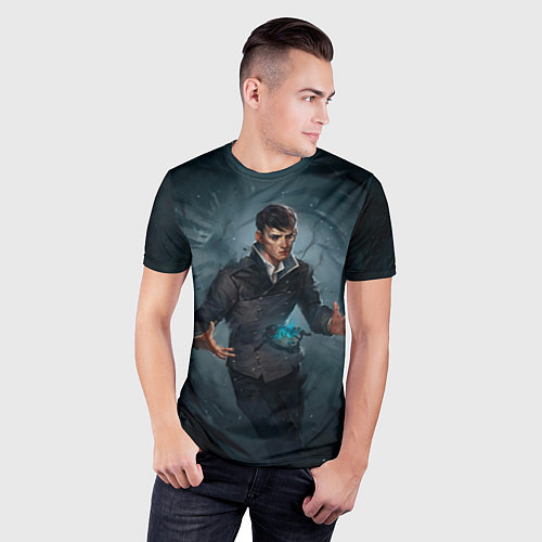 Мужская спорт-футболка Dishonored art / 3D-принт – фото 3