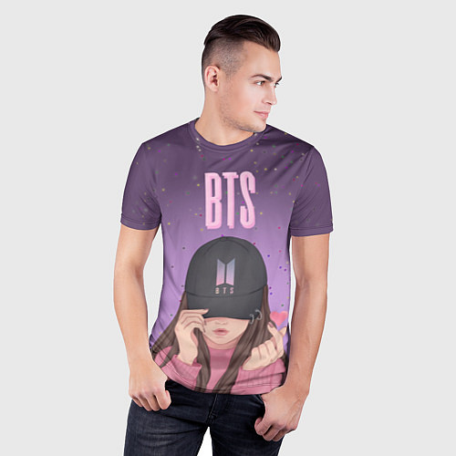 Мужская спорт-футболка BTS Bulletproof Boy Scout / 3D-принт – фото 3