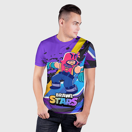 Мужская спорт-футболка Brawl Stars Grom / 3D-принт – фото 3