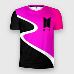 Футболка спортивная мужская K-pop БТС Логотип, цвет: 3D-принт