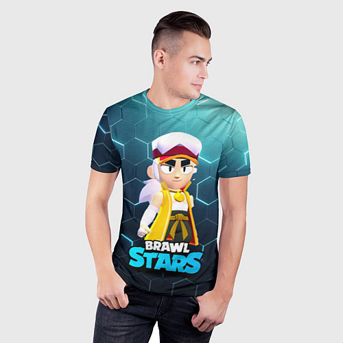 Мужская спорт-футболка FANG BRAWL STARS 3D ПЛИТЫ / 3D-принт – фото 3