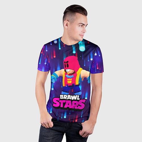 Мужская спорт-футболка GROM BRAWL STARS ГРОМ БРАВЛ СТАРС / 3D-принт – фото 3