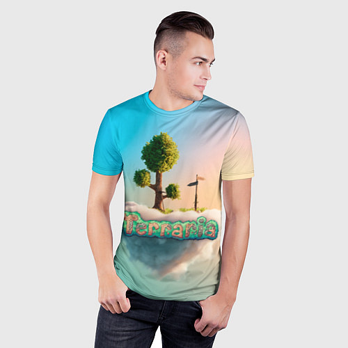 Мужская спорт-футболка Облако в Террарии / 3D-принт – фото 3