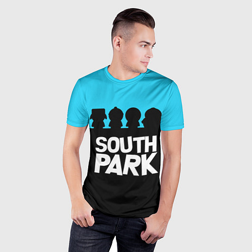 Мужская спорт-футболка Южный парк персонажи South Park / 3D-принт – фото 3